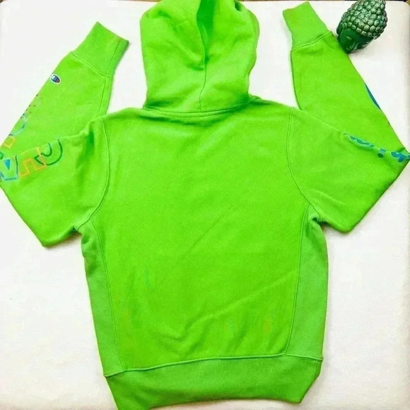 Champion Reverse Weave Heavyweight Embroidered Logo Hoodie Sweatshirt Size S - Picture 10 of 16